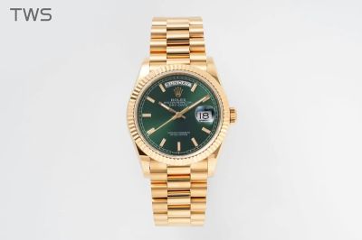 ROLEX Day-date Replica with Green Dial Automatic Movement High Quality Steel 36mm Watch